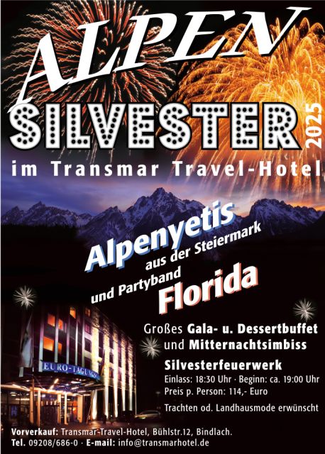 Alpen Silvester 2025 im Transmar Hotel